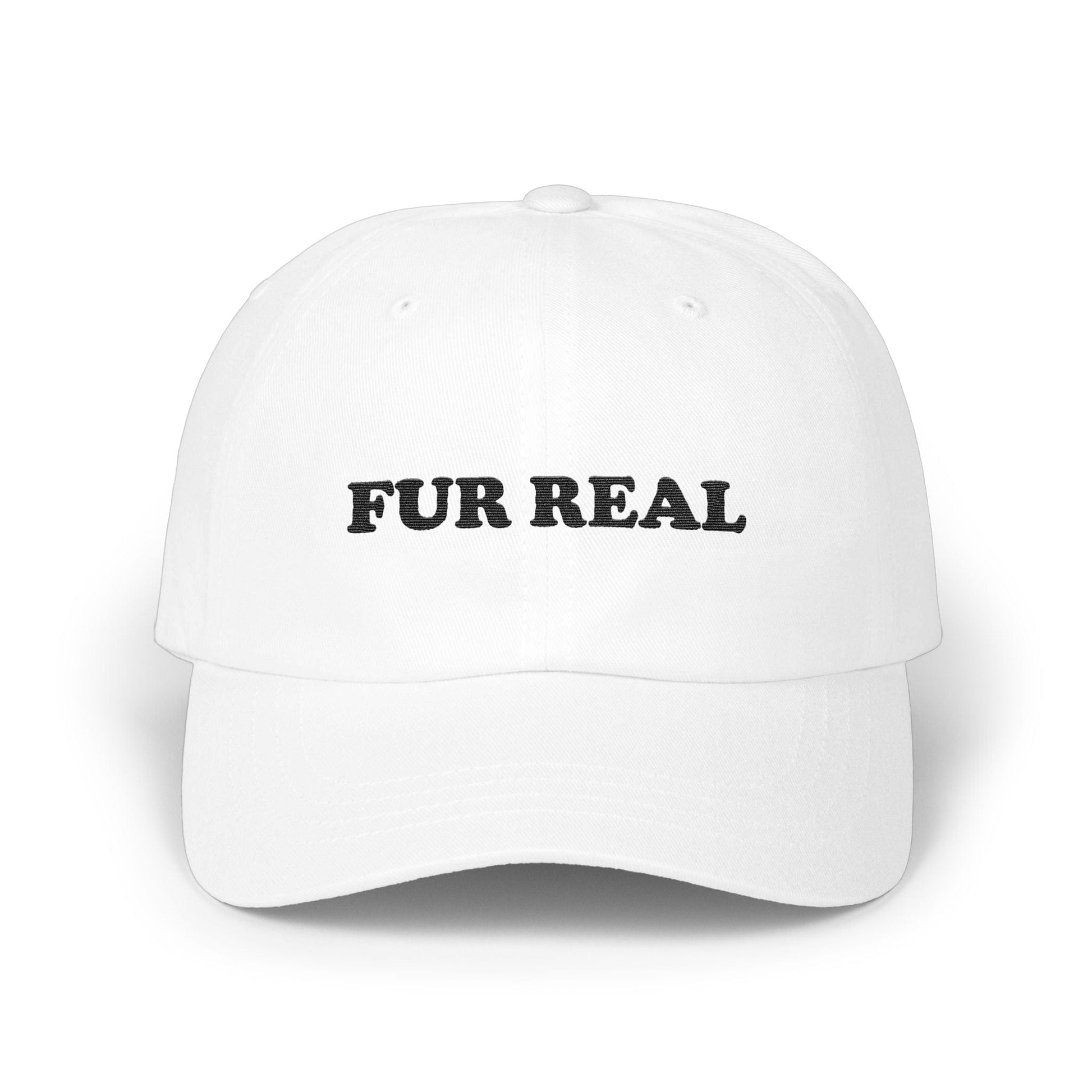 Fur Real Text Design Stylish White Hat product