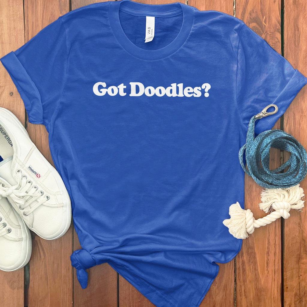 Got Doodles? Blue Casual Tee Shirt
