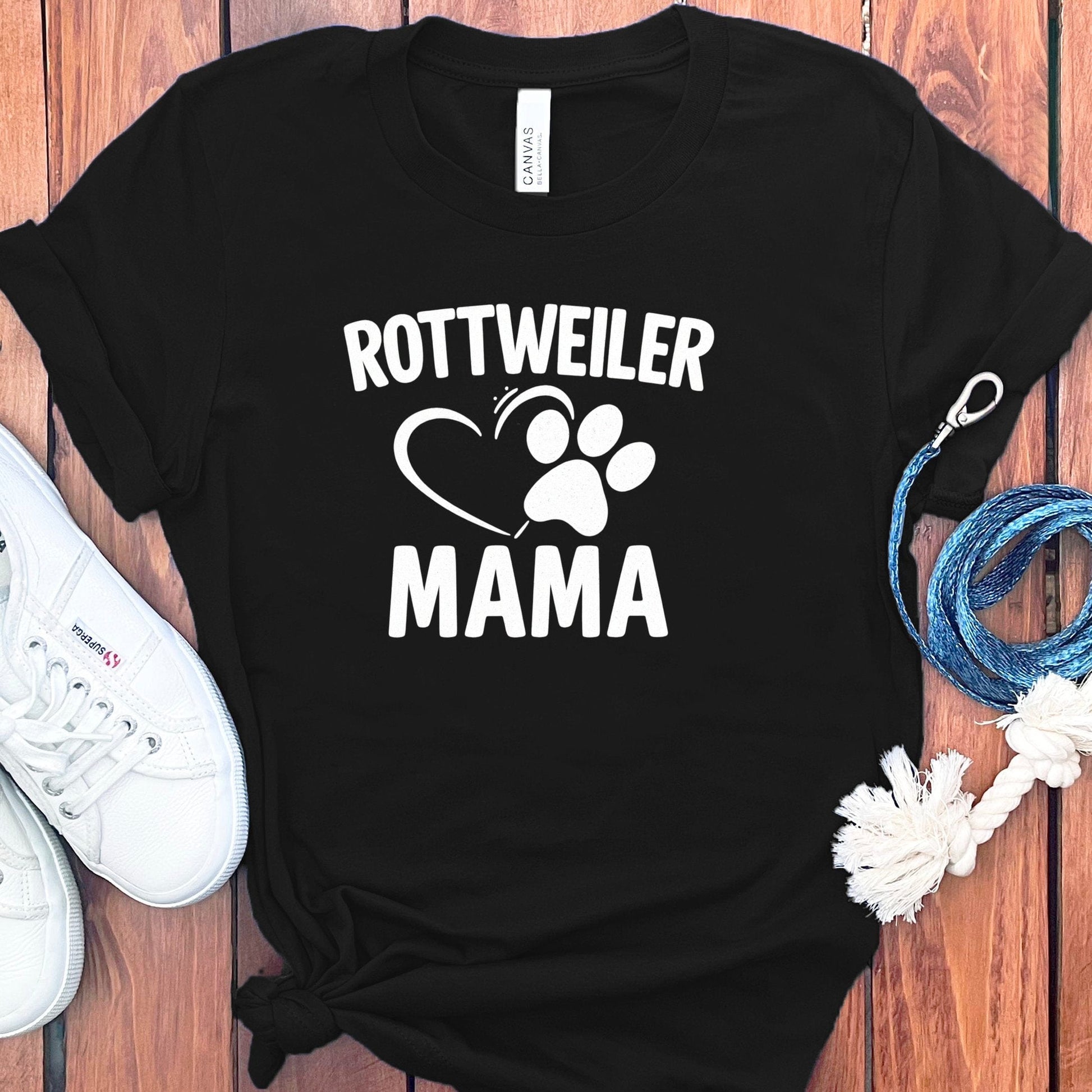 Rottweiler Mama Heart Paw Print Women's T-shirt product