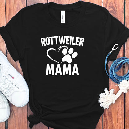 Rottweiler Mama Heart Paw Print Women's T-shirt product