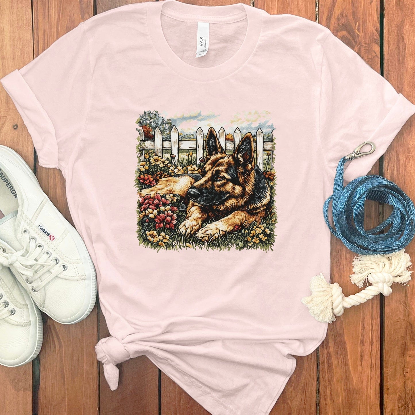 Relaxing German Shepherd Design T-shirt product type