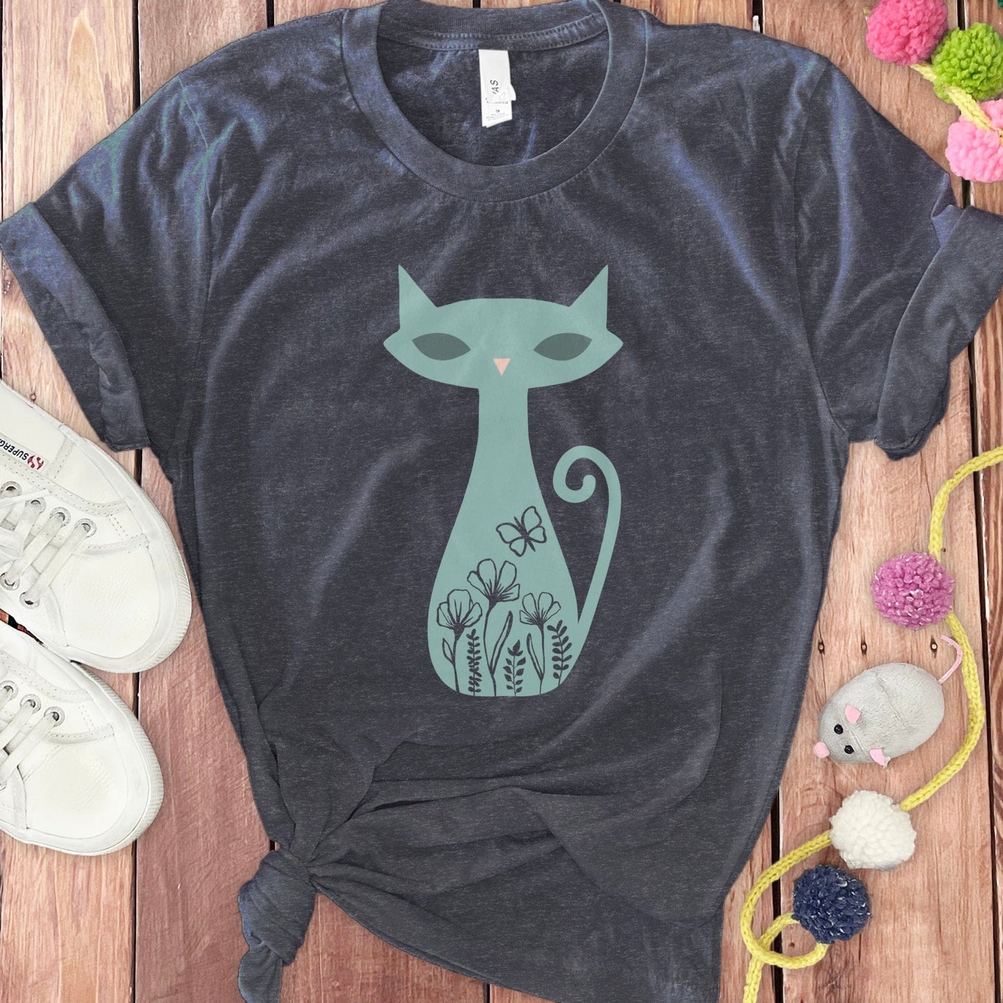 Vintage Cat Graphic Short Sleeve T-Shirt product type