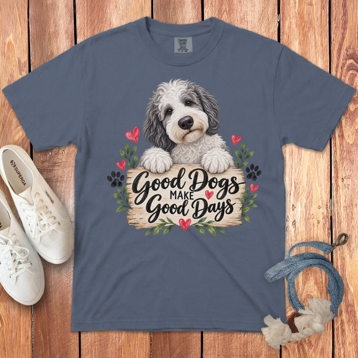 Sheepadoodle Good Days Signature T-Shirt