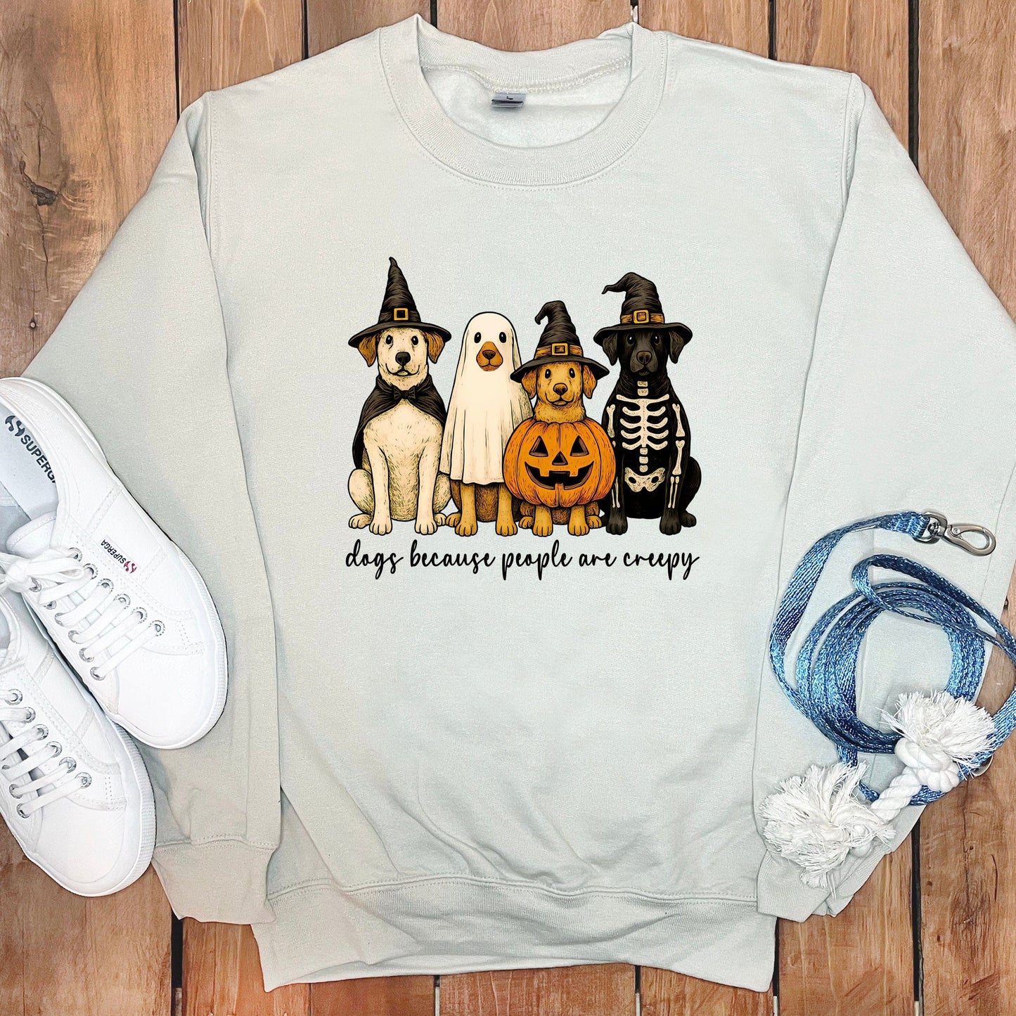 Halloween Dogs Because People Are Creepy Sweatshirt product