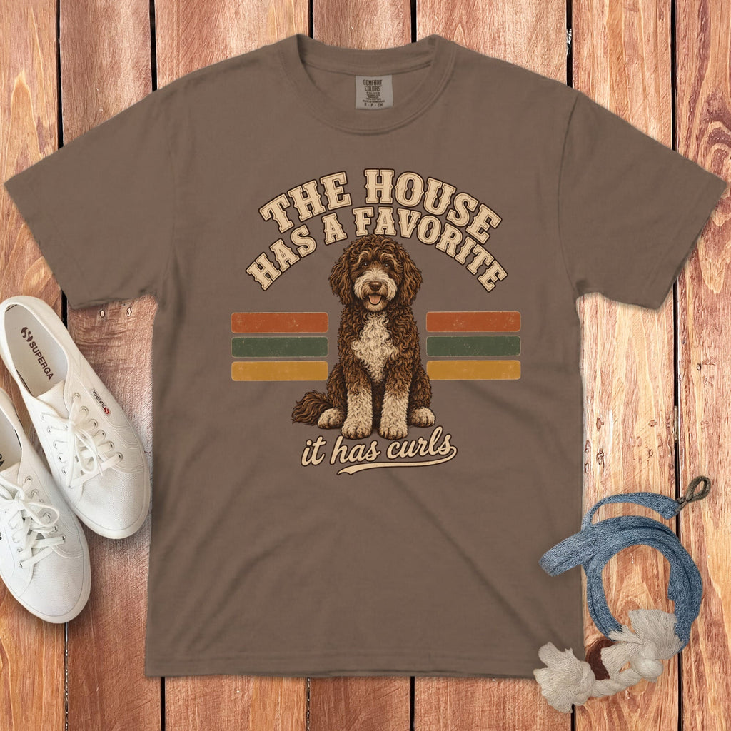 Doodle Favorite House Signature T-Shirt in Espresso / S by Puppy Jo