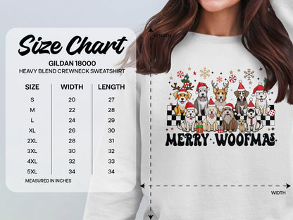 Merry Woofmas Heavy Blend Crewneck Sweatshirt product type