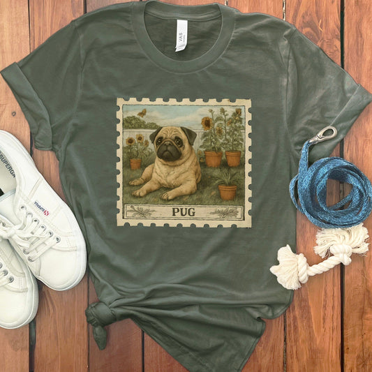 Adorable Pug Graphic Tee Shirt for Dog Lovers product type