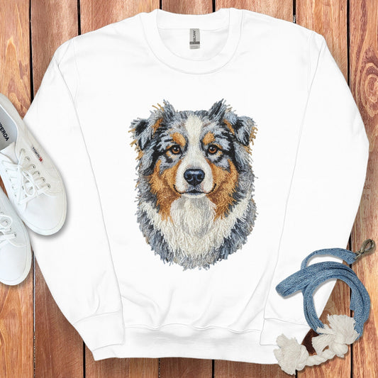 Australian Shepherd Embroidered Sweatshirt