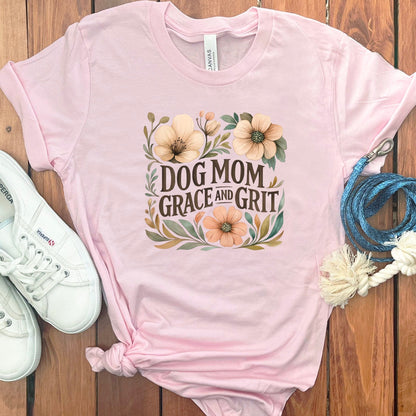 Dog Mom Grace and Grit Floral Graphic Shirt Product