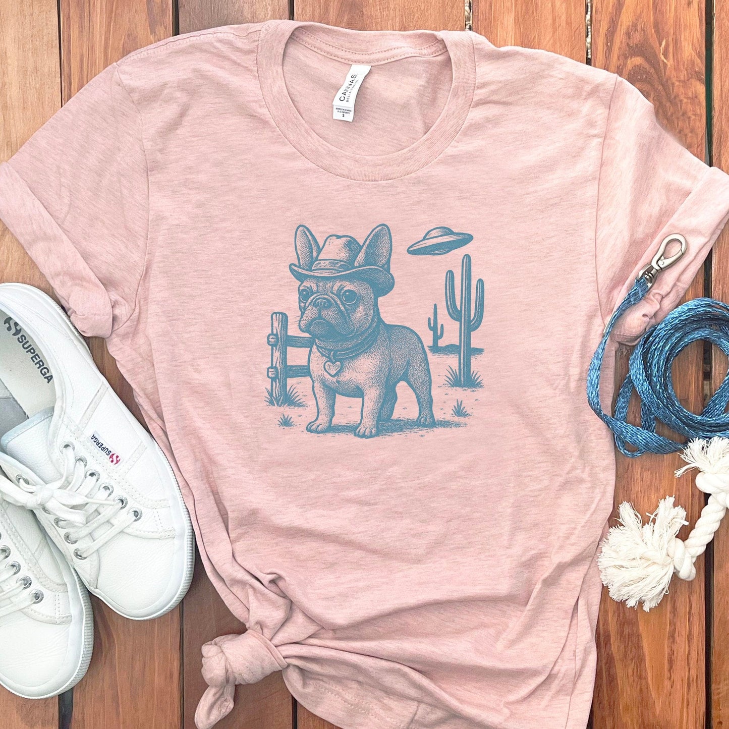 Cowboy Bulldog Graphic Tees for Casual Wear product