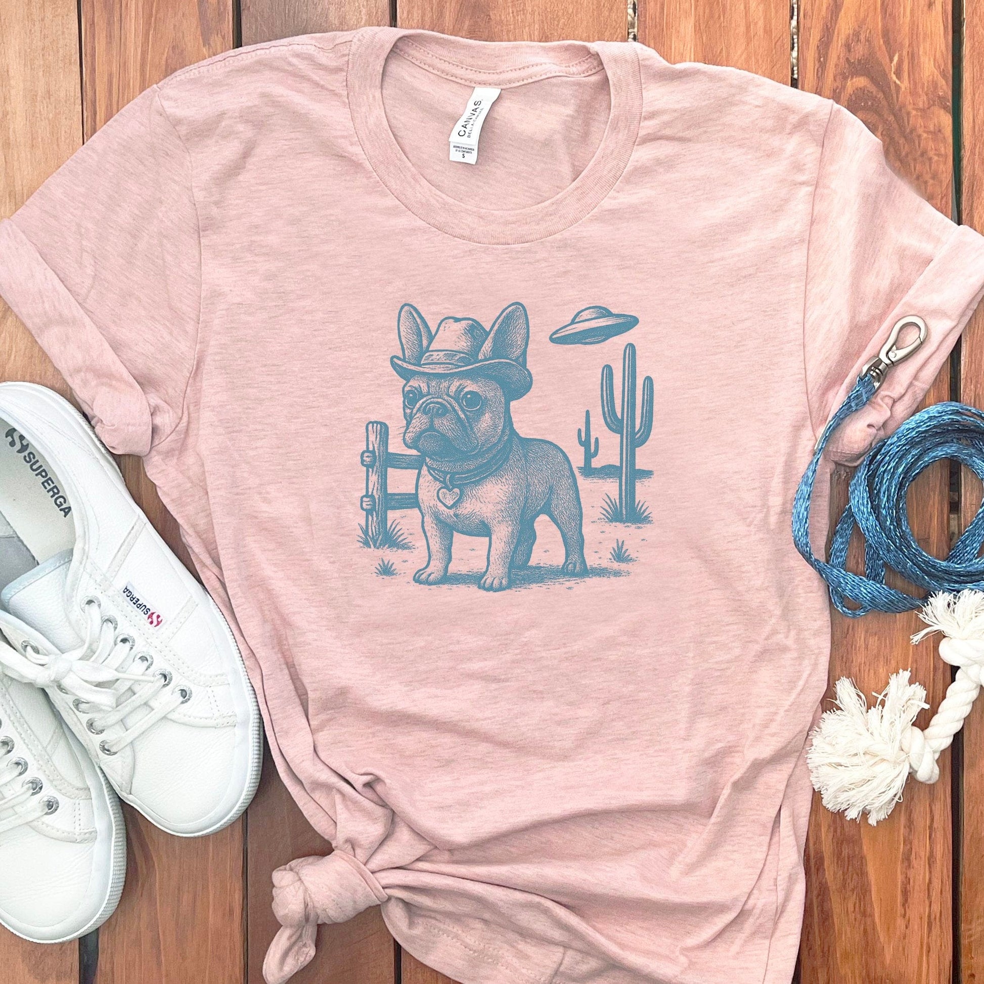 Cowboy Bulldog Graphic Tees for Casual Wear product