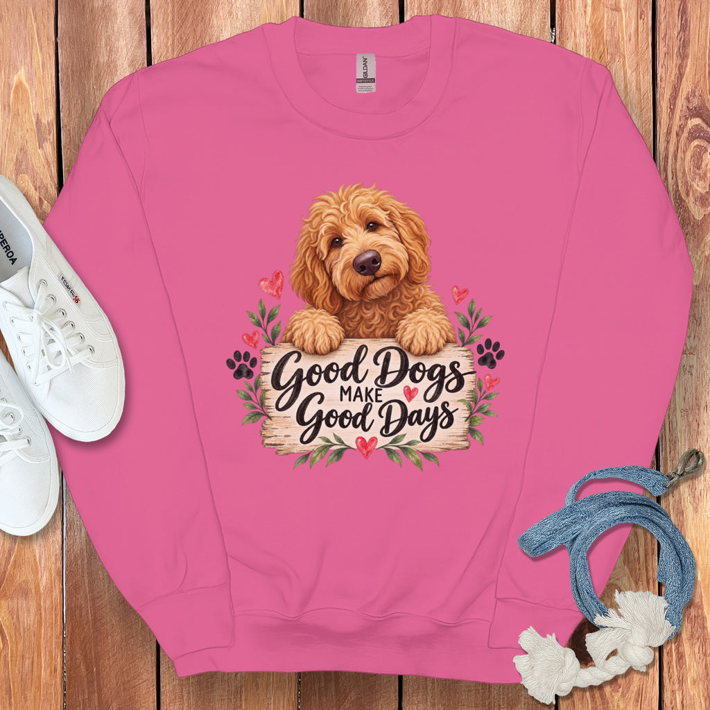 Apricot Goldendoodle Good Days Sweatshirt