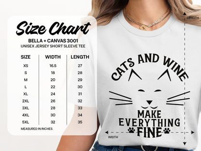 Cats And Wine Make Everything Fine Tee product type