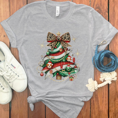 Festive Christmas Tree Graphic on Stylish T-Shirt product