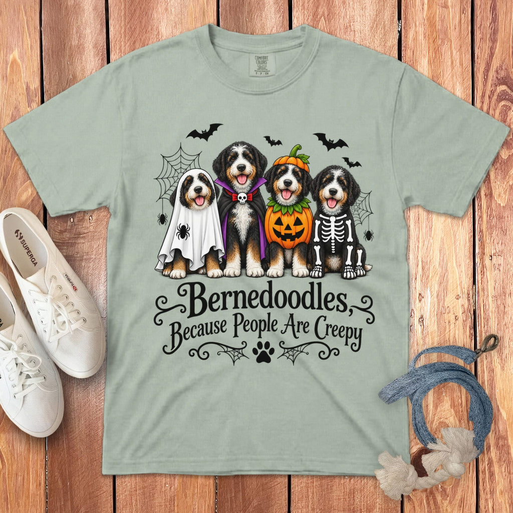Bernedoodles Creepy Signature T-Shirt in Bay / S by Puppy Jo