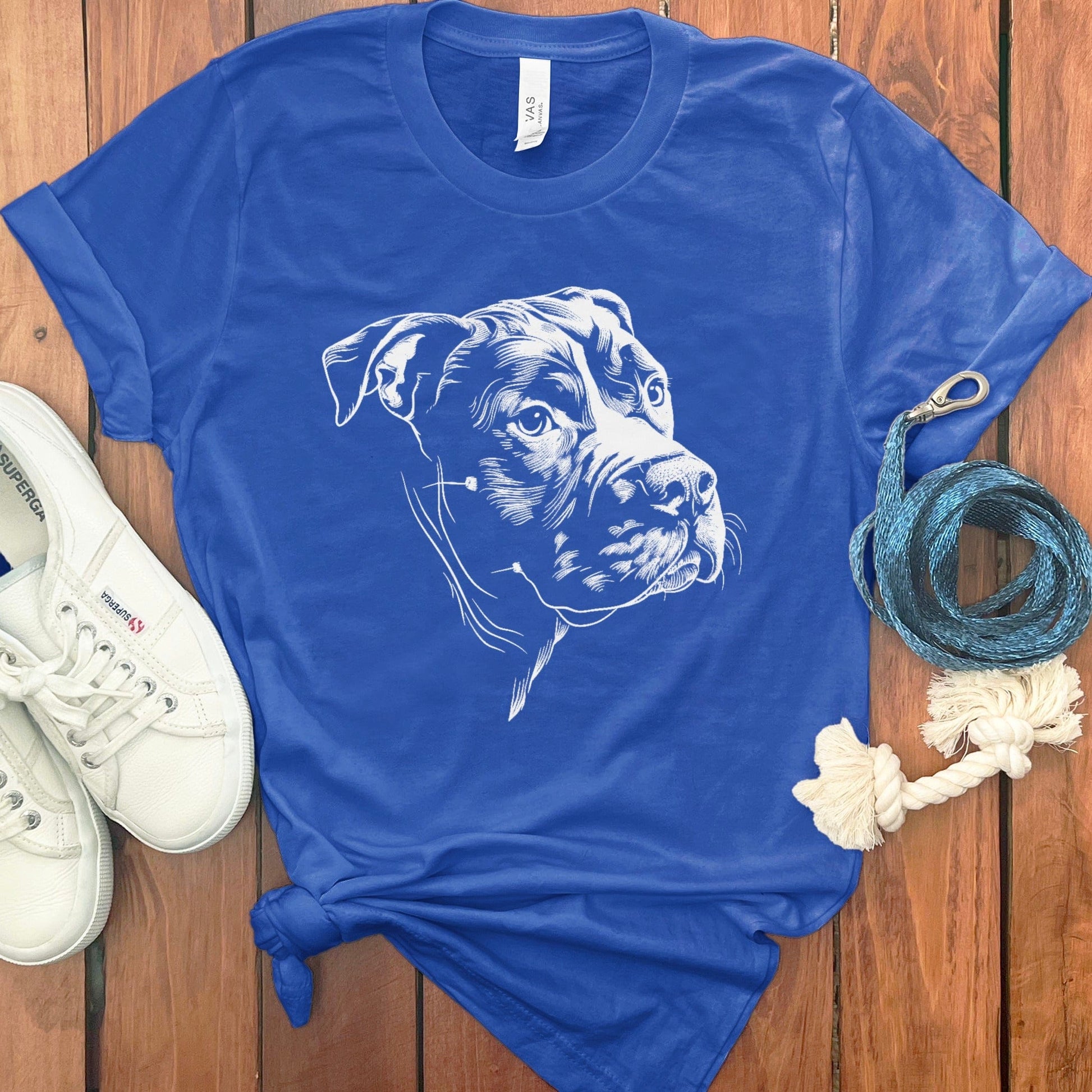 Realistic Pitbull Graphic Design Tee Shirt product type
