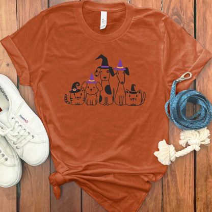 Halloween Cats and Dogs Graphic T-Shirt product