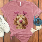 Cute Dog Design with Hearts T-shirt product