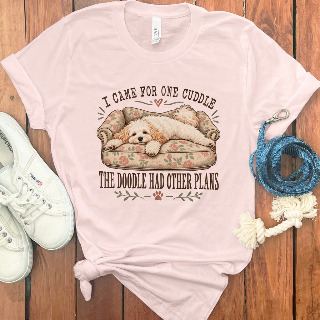 Cavapoo Cuddle T-Shirt in Soft Pink / S by Puppy Jo
