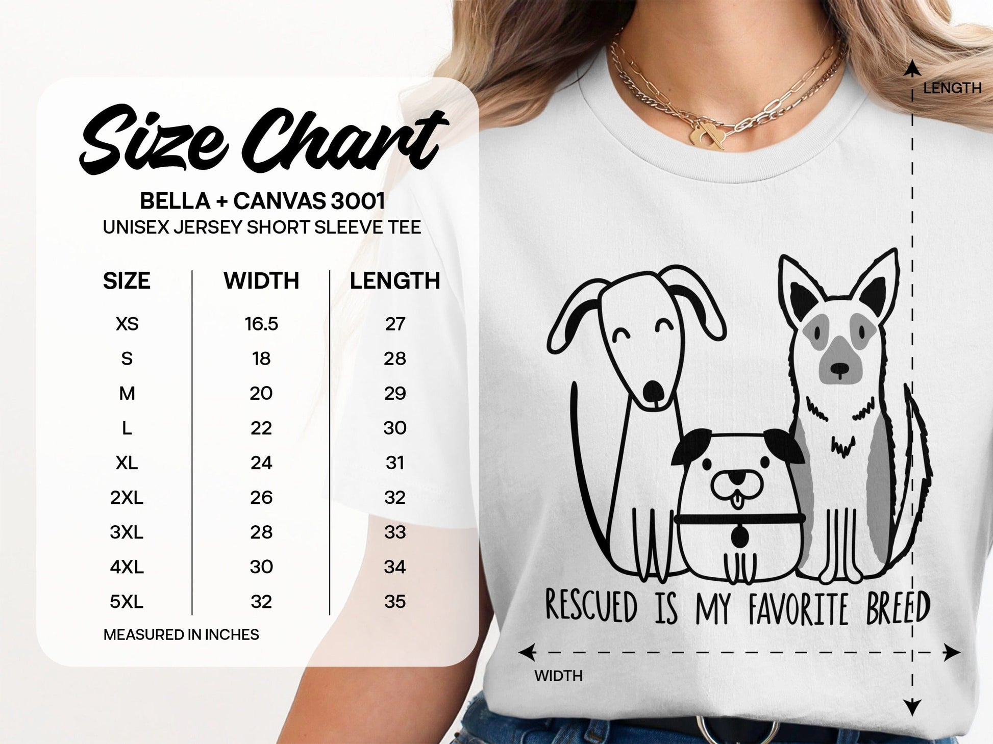 Rescued Is My Favorite Breed Unisex Jersey Tee product