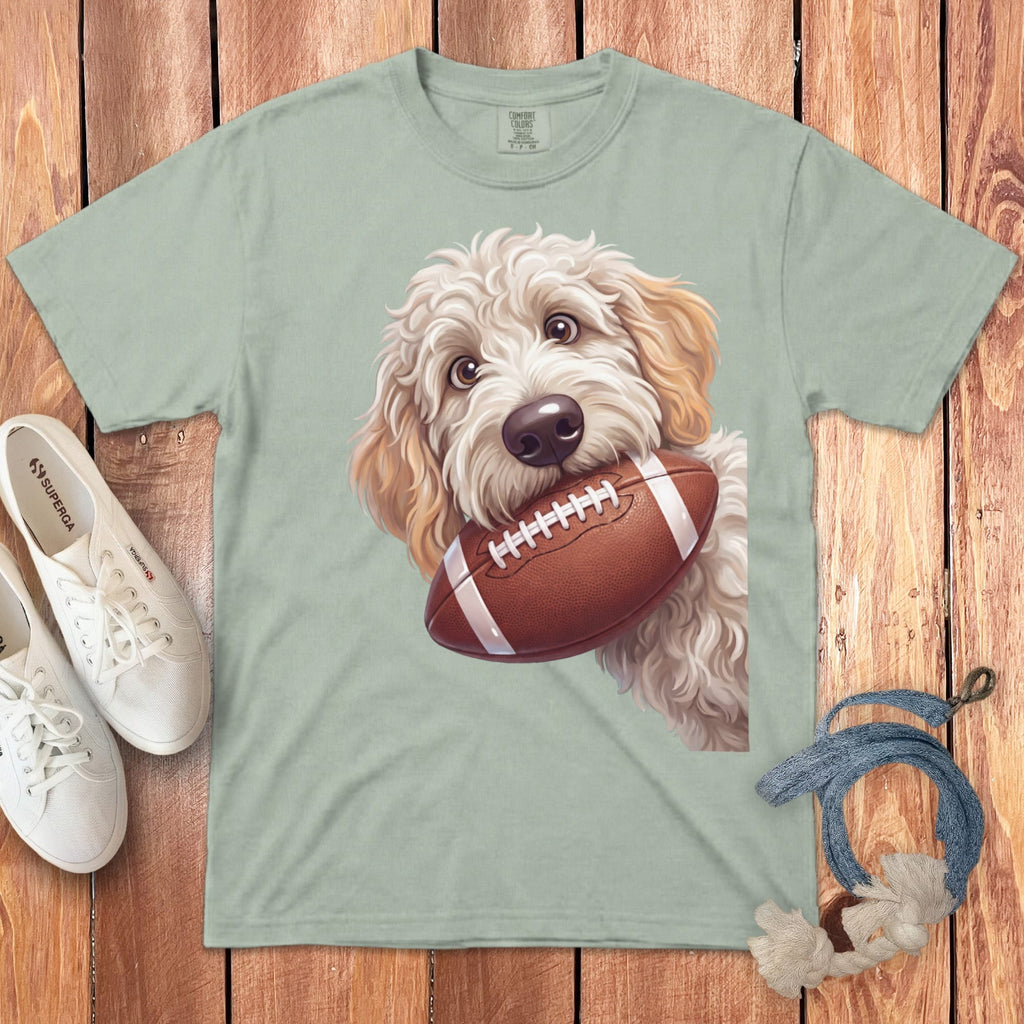 Maltipoo Football Signature T-Shirt in Bay / S by Puppy Jo