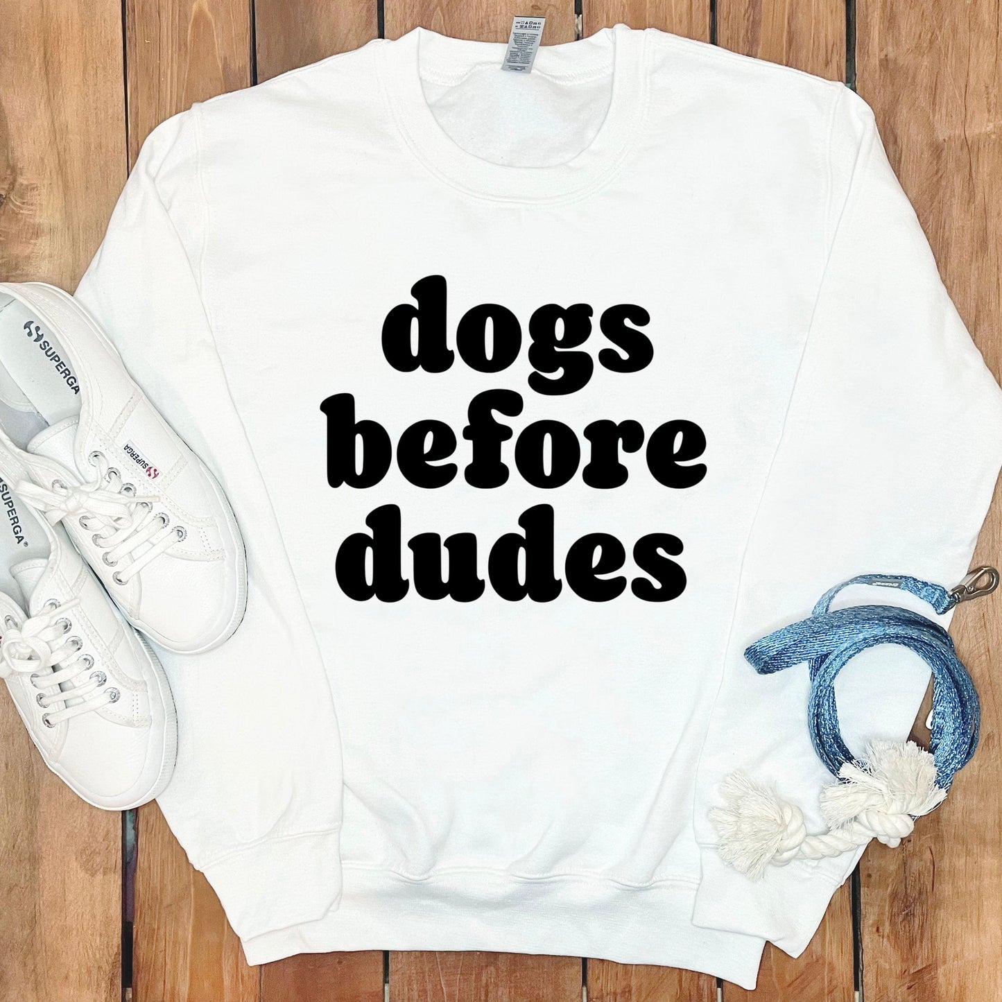 Dogs Before Dudes Slogan Sweatshirt product type