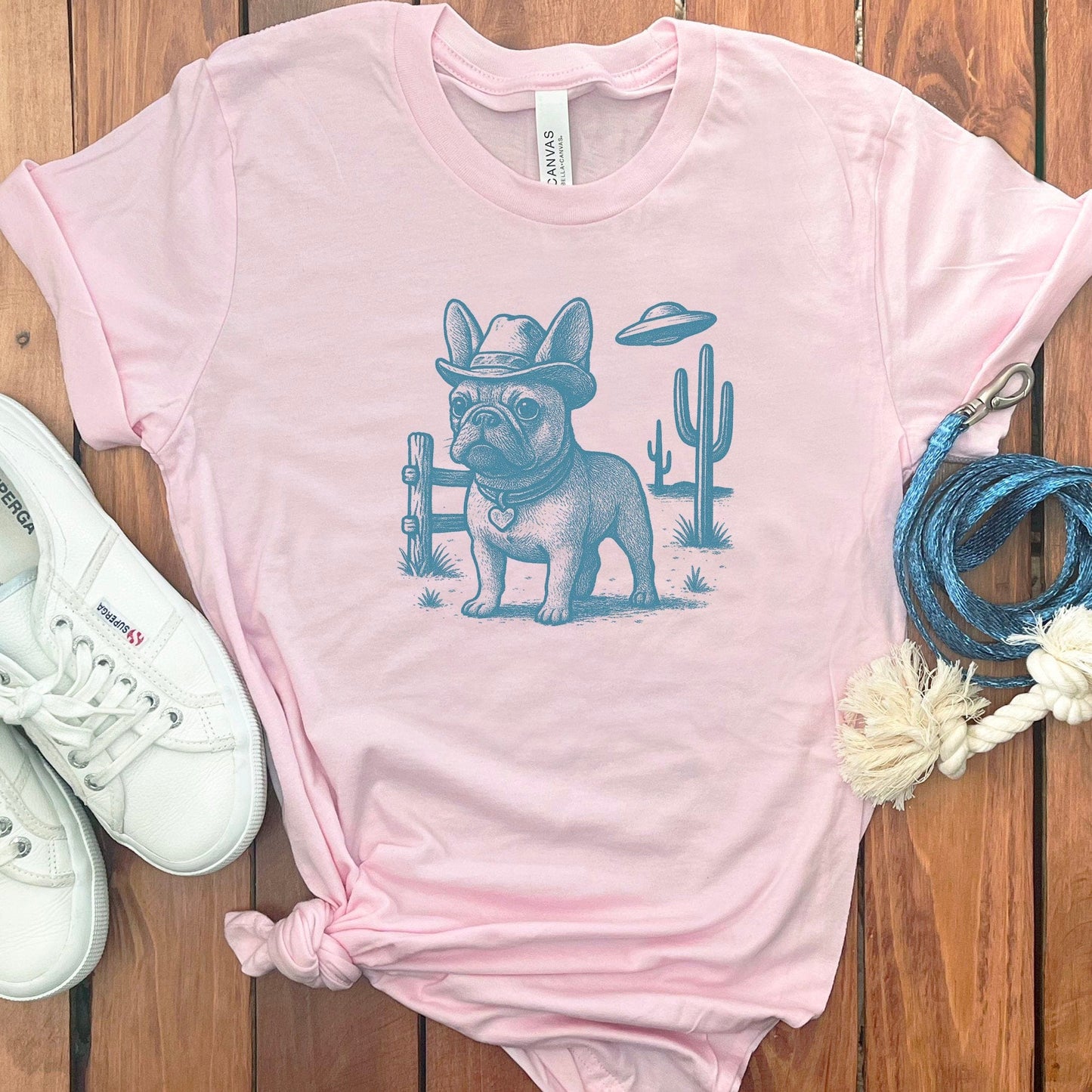 French Bulldog Desert Cowboy Graphic Tee product