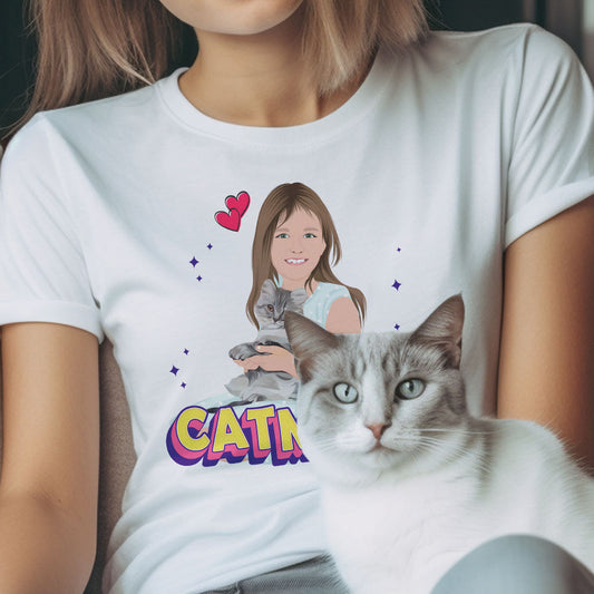 Personalized Cat Mom Shirt - PuppyJo T-Shirt