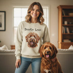 Apricot Goldendoodle Doodle Love Sweatshirt