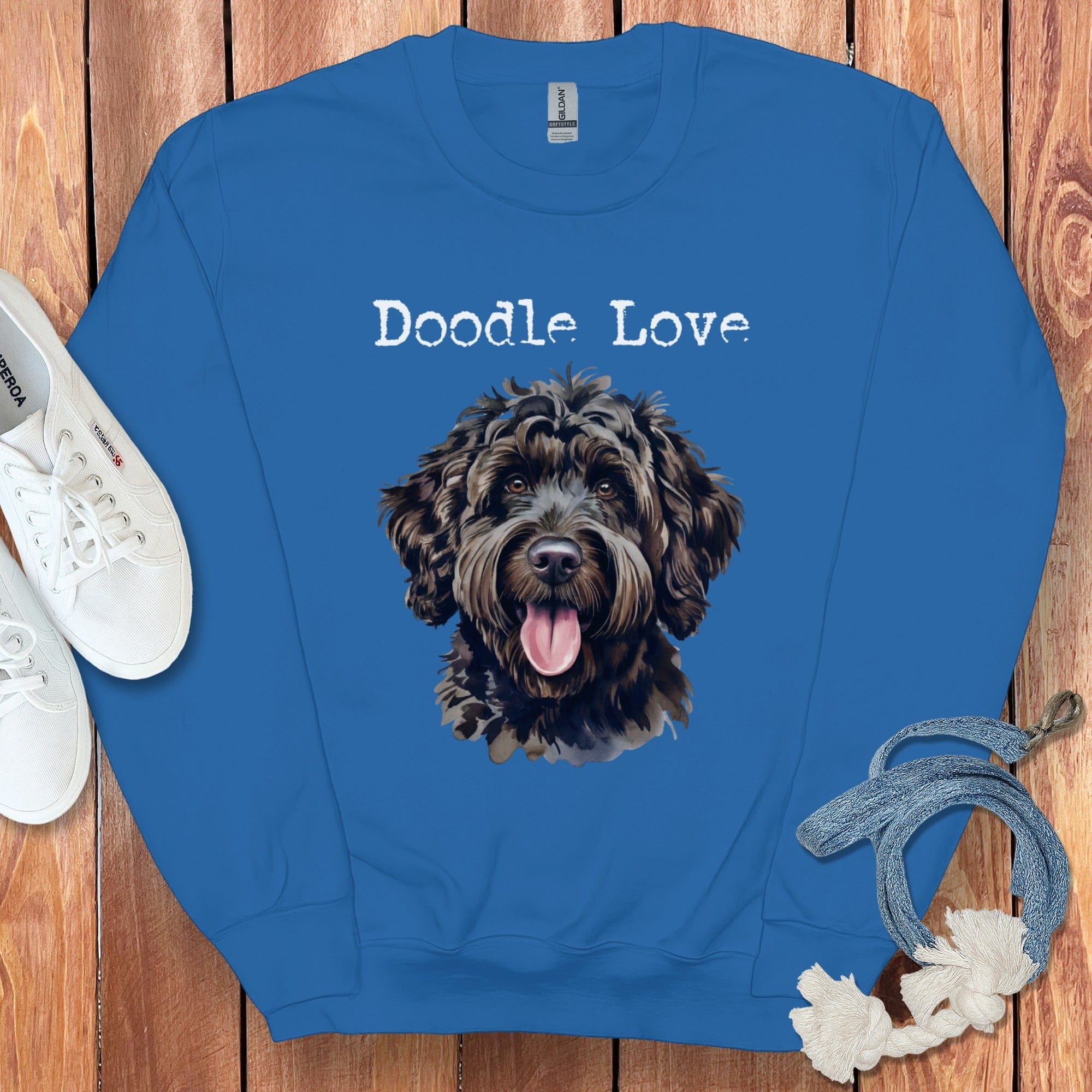 Doodle Love Printed Sweatshirt for Dog Lovers