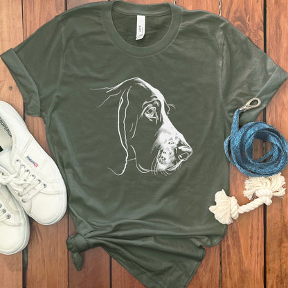 Artistic Dog Face Design Casual Tee product