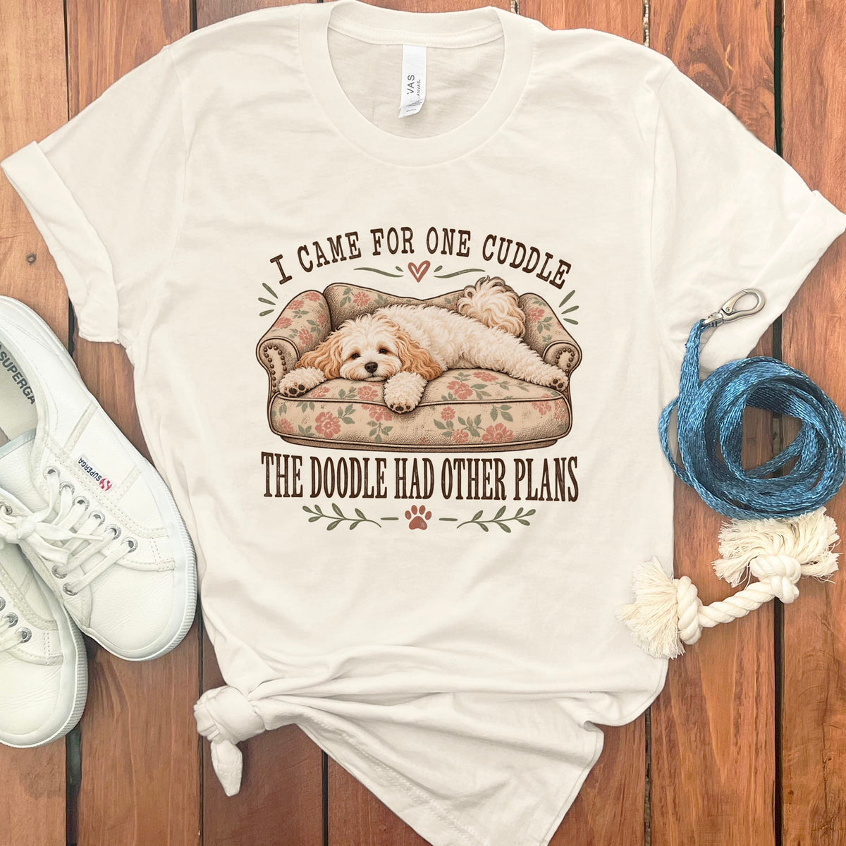 Cavapoo Cuddle T-Shirt in Natural / S by Puppy Jo