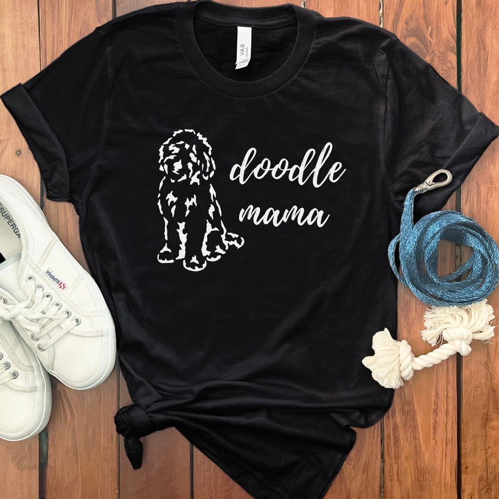 Doodle Mama Cute Dog Lover Graphic Tee Shirt