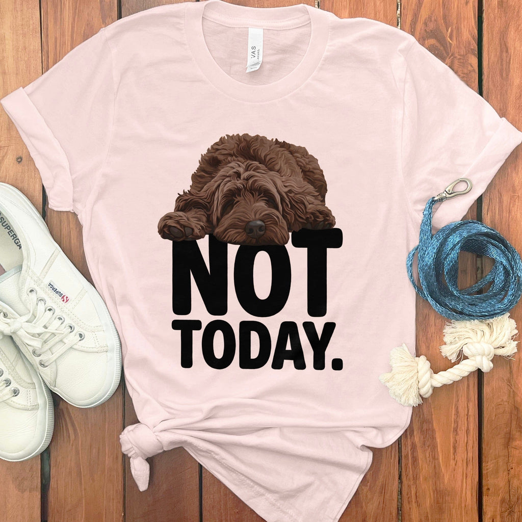 Not Today Sleeping Dog Graphic Tee for Pet Lovers