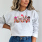 Bulldog Love Themed Valentine's Day Sweatshirt - PuppyJo Sweatshirt S / Ash
