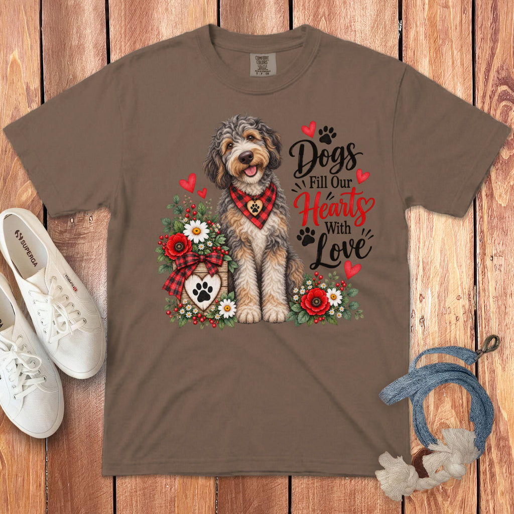 Aussiedoodle Hearts Love Signature T-Shirt
