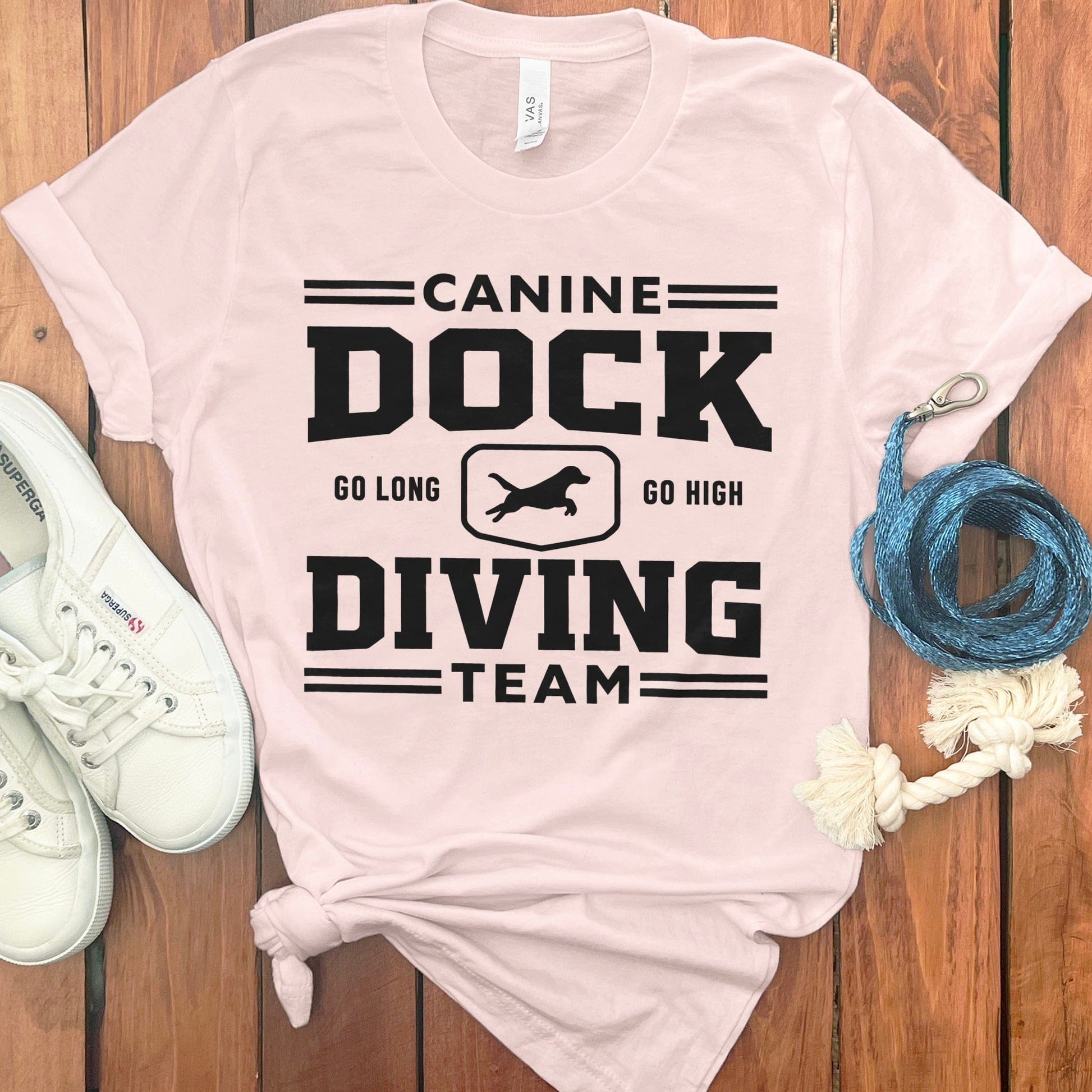 Canine Dock Diving Team Go Long Go High Shirt product type