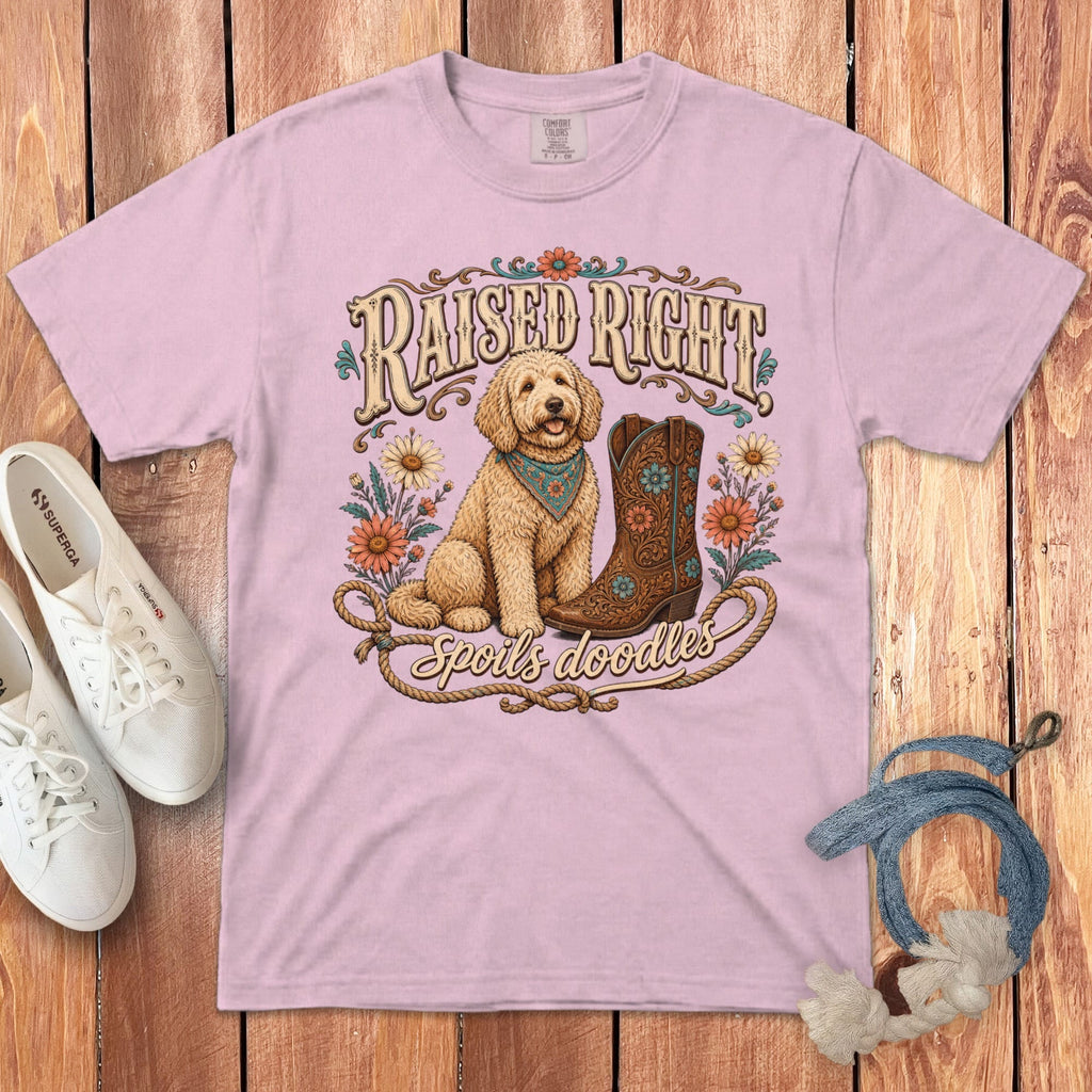 Goldendoodle Raised Signature T-Shirt in Blossom / S by Puppy Jo