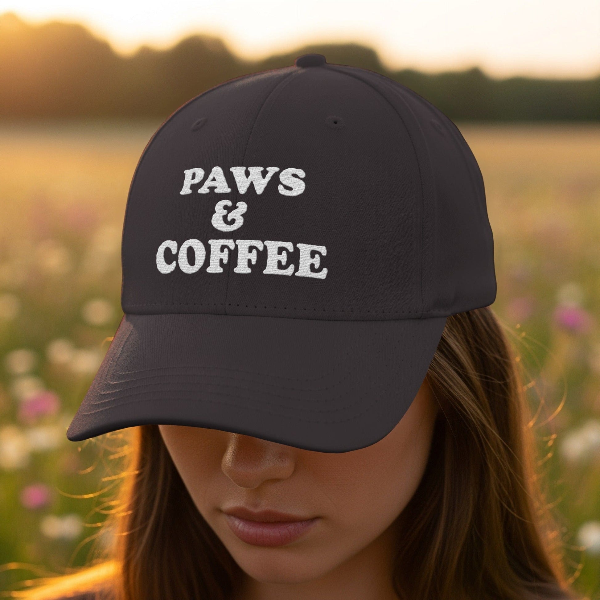 Paws and Coffee Adjustable Cap Stylish Headwear product type