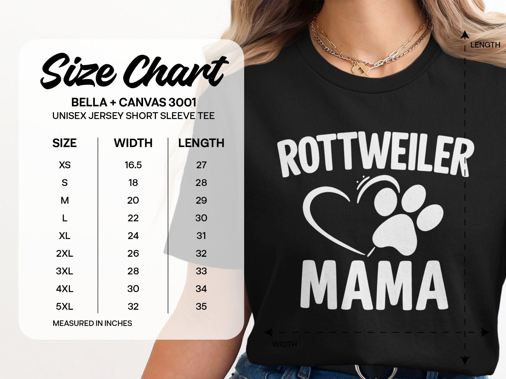 Rottweiler Mama Heart Paw Unisex Jersey Short Sleeve Tee product
