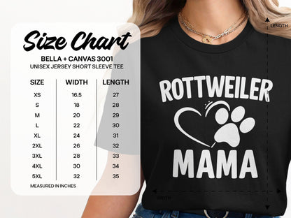 Rottweiler Mama Heart Paw Unisex Jersey Short Sleeve Tee product