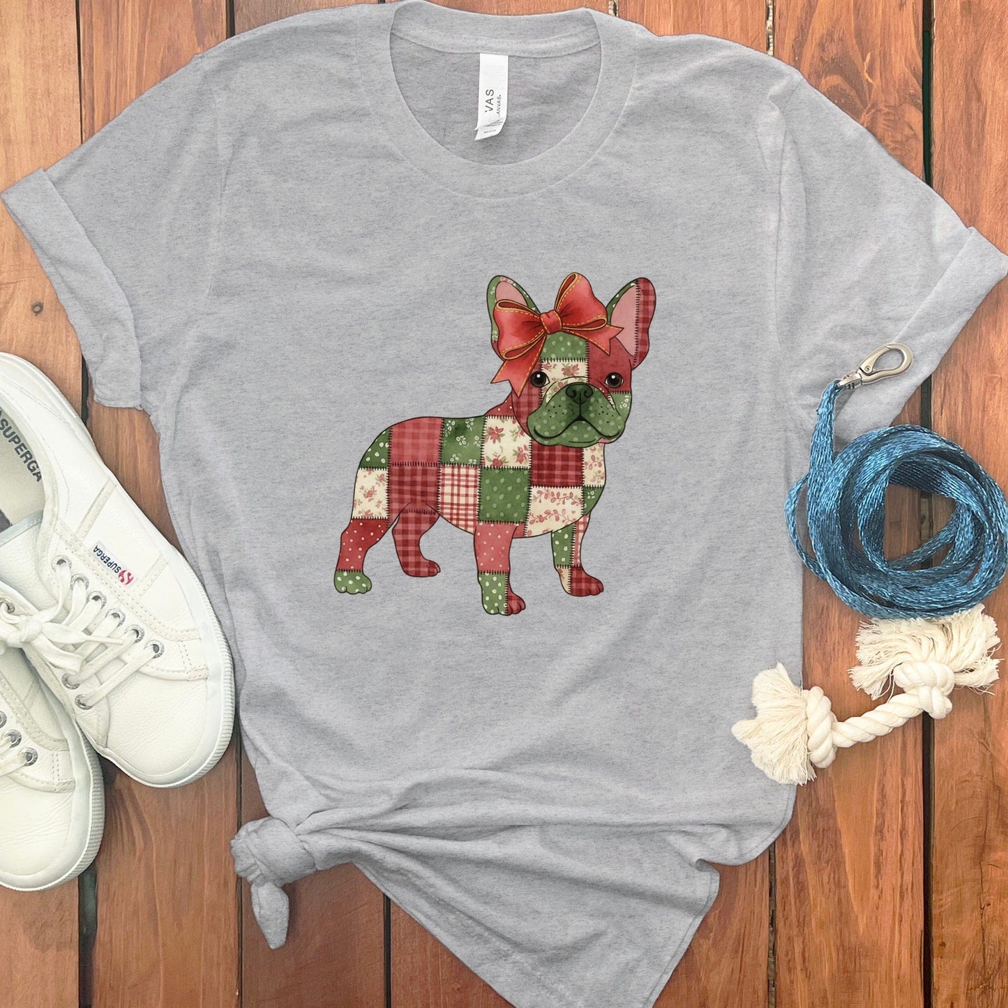 Christmas Patchwork Dog Graphic T-Shirt product
