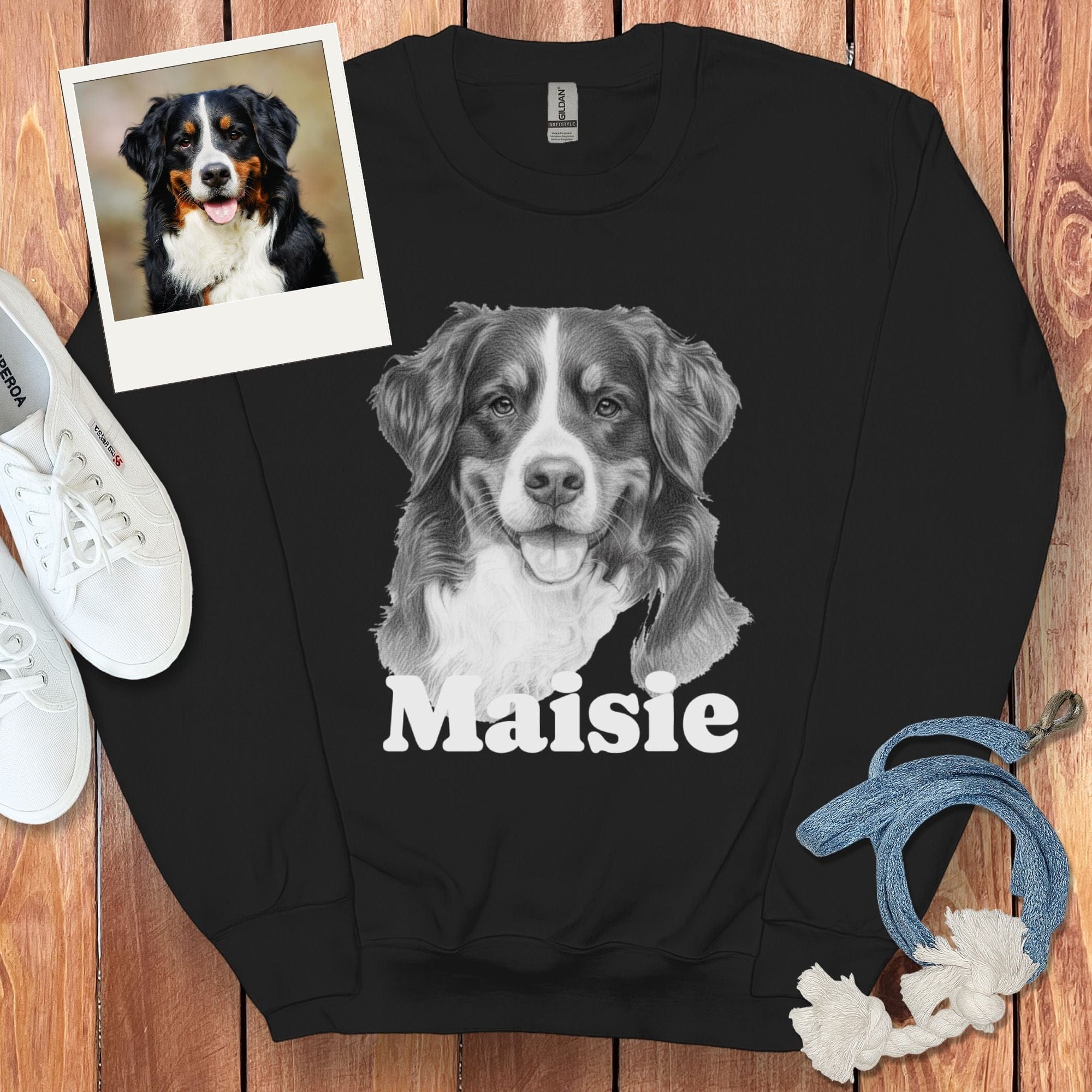 Custom Doodle Photo Pet Sweatshirt