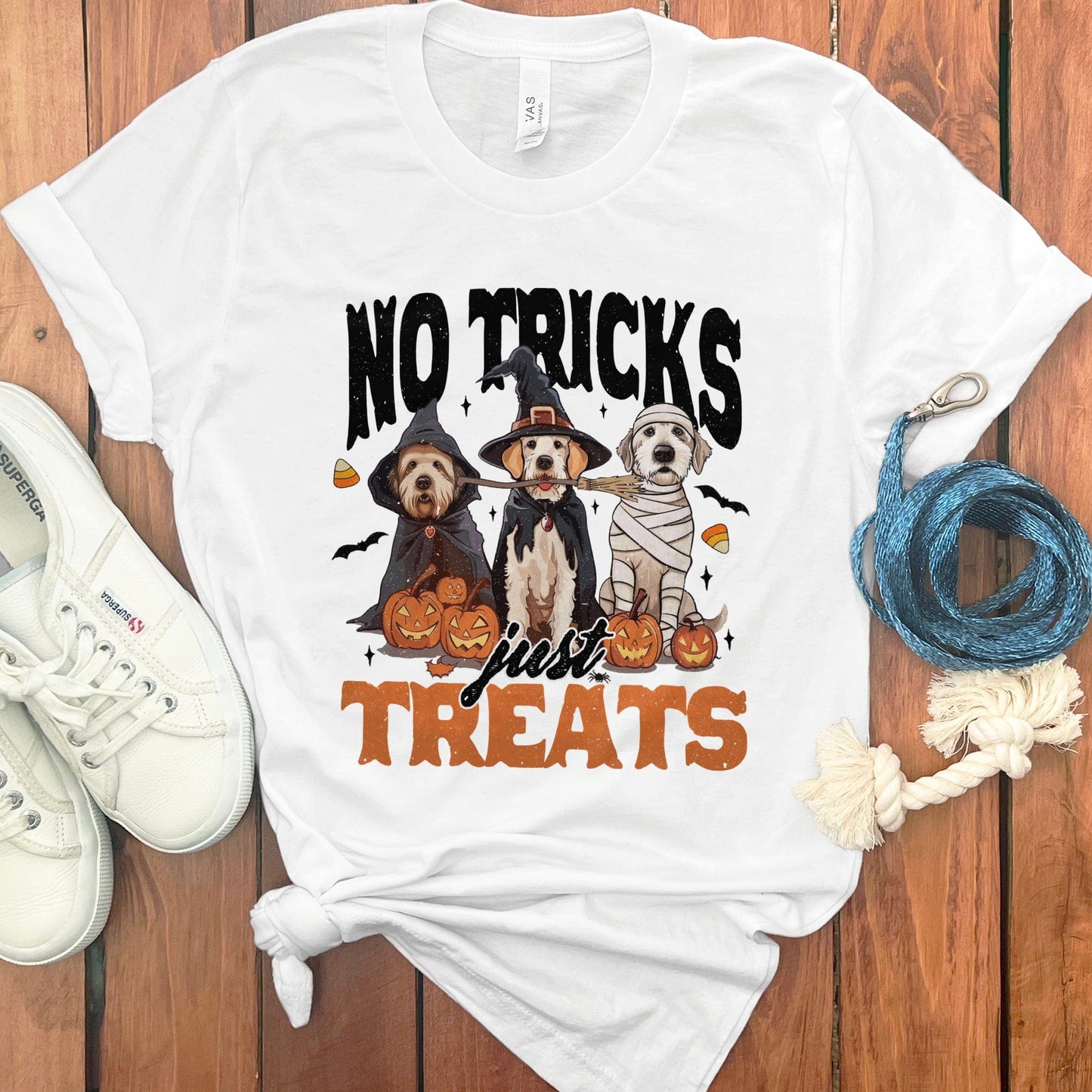 No Tricks Just Treats Halloween Dogs Graphic T-Shirt product type