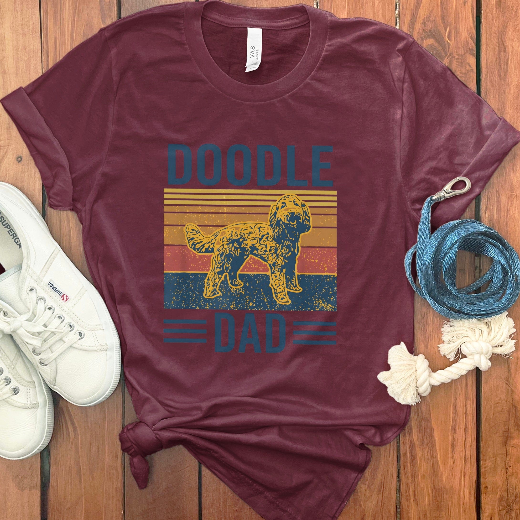 Vintage Doodle Dad Graphic Tee for Dog Lovers