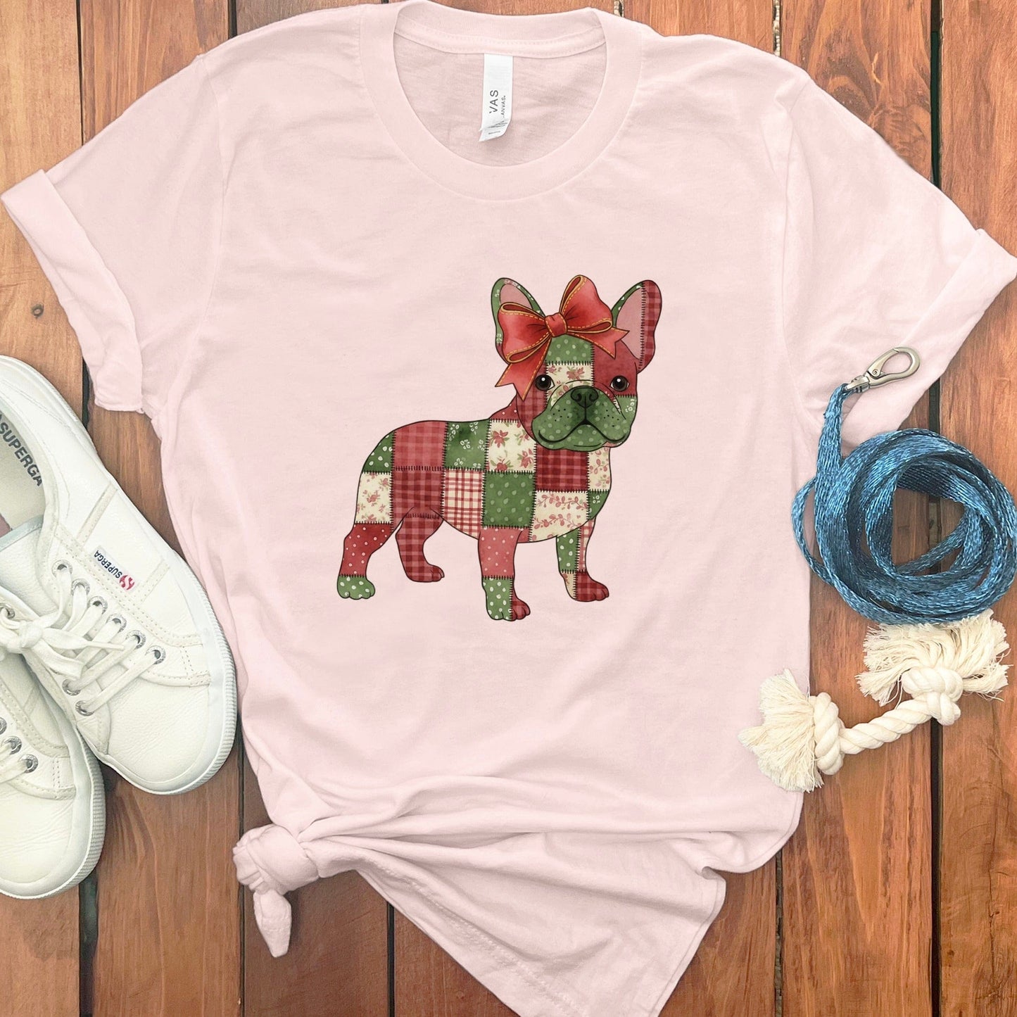 Stylish French Bulldog Patterned Graphic Tee product