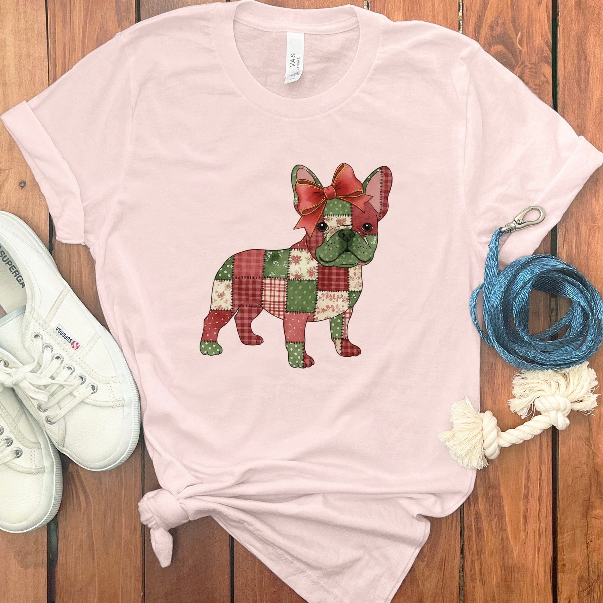 Stylish French Bulldog Patterned Graphic Tee product