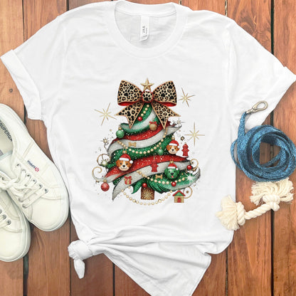 Festive Christmas Tree Design Women's T-Shirt product type