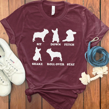 Dog Training Commands Illustrated T-shirt product type