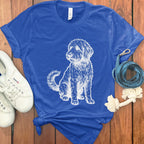 Adorable Dog Sketch Graphic Tee for Pet Lovers